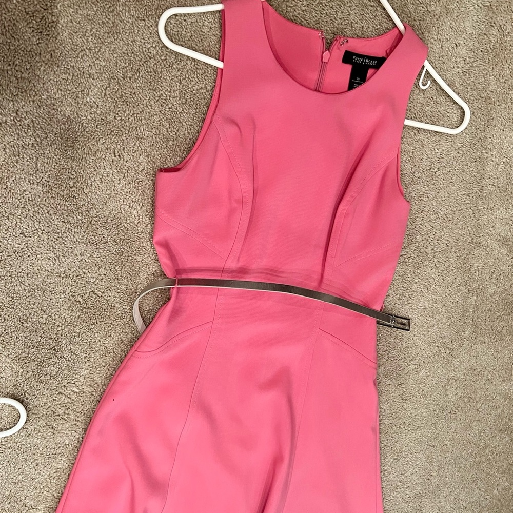 Pink whbm dress with silver belt